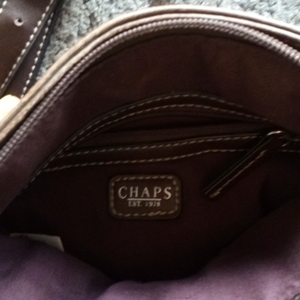 Chaps Maroon Purse - Picture 3 of 4